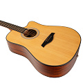 ROCKDALE Aurora D5 C NAT Satin акустическая гитара, дредноут с вырезом, цвет натуральный, сатиновое покрытие