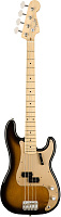 Fender American Original '50s Precision Bass®, Maple Fingerboard, 2-Color Sunburst Бас-гитара с кейсом, цвет двухцветный санберст