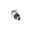 AVCLINK USB3 Разъем проходной, USB 3.0 "мама" тип А - USB 3.0 "мама" тип B, установка на панель, тип D
