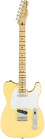 FENDER AMERICAN PERFORMER TELECASTER®, MN, VINTAGE WHITE электрогитара, цвет жёлтый, в комплекте чехол
