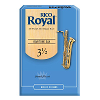 RICO RRO10BSX350 Royal Baritone Sax 3,5x10 Трости для саксофона баритон №3.5, 10 штук в упаковке