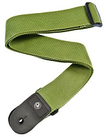 PLANET WAVES PWS107 гитарный ремень без наплечника, 50мм., однотонный, зеленый