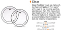 REMO PS-0312-00- PINSTRIPE 12' CLEAR двойной прозрачный пластик