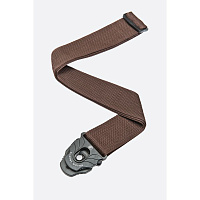 PLANET WAVES PWSPL209 Гитарный ремень, крепление Planet Lock, цвет коричневый