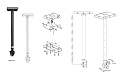 Genelec 8000-444W потолочное крепление для мониторов 8010-8050, 8320-8350, 8331-8351, 4040, цвет белый