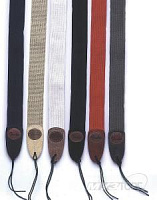 Fender GUITAR STRAP COTTON LEATHER OVAL W / LOGO BLACK ремень для гитары