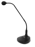 Tascam TM-95GN настольный конденсаторный кардиоидный микрофон типа Gooseneck (45 см) на металлической подставке с переключателем, 50-16000 Гц, -35 дБ