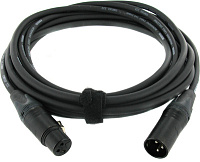 Cordial CPM 7,5 FM-FLEX микрофонный кабель XLR female/XLR male, разъемы Neutrik, 7,5 м, черный