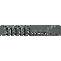 ASHLY MX-406 Микшер 6 микрофонных/линейных входов с эквализацией 2RU
