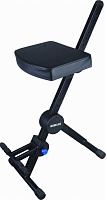 QUIK LOK DX739 стул с регулируемой высотой (от 56,5 до 85,5 см) c подставкой для ног, ширина 41,5 см