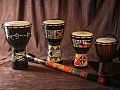 YUKA DJWT07-16  джембе, веревочная настройка, размер: 7"(18см) x 16"(40см), материал - дерево, мембрана - натуральная кожа