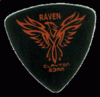 CLAYTON BRT50/12  набор медиаторов - 0.50 mm BLACK RAVEN широкие