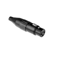 Amphenol AC3FB  Разъем XLR кабельный гнездо, 3 контакта, цвет черный