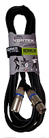 VORTEX KKFM300 Кабель микрофонный XLR - XLR, длина 3 метра