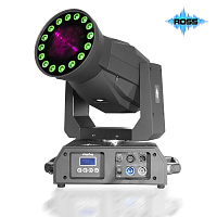 Ross Binary beam 5R Мощная движущаяся голова , объединяющая сразу два устройства: источник резкого узконаправленного света 200Вт и устройство заливного света 16х3Вт (3 в 1)