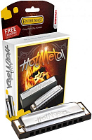 HOHNER Hot Metal E (M57205X)  губная гармоника - корпус пластик ABS, крышки из нержавеющей стали. Доступ на 30 дней к бесплатным урокам