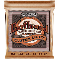 ERNIE BALL 2145 струны для акустической гитары Phosphor Bronze Custom Light