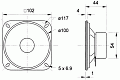 Visaton R 10 SC/8 Головка динамическая 10 см 8 Ом, 20 Вт