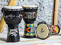 YUKA DJWT07-16  джембе, веревочная настройка, размер: 7"(18см) x 16"(40см), материал - дерево, мембрана - натуральная кожа