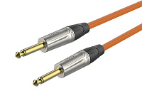 ROXTONE TGJJ100-TOG/5 Кабель инструментальный, цвет оранжевый, диаметр 7 мм, 2 x 6.3 мм mono Jack, длина 5 метров