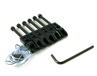 Graph Tech PN-0080-B6 комплект пьезо-сёдел для Floyd Rose, Black