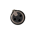 ROCKDALE XLR003 металлический кабельный разъем XLR "мама" (female) 3pin, цвет никель
