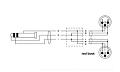 Cordial CFY 3 WMM-LONG-SNOW кабель джек стерео 3.5 мм - 2 x XLR "папа", длина 3 м, цвет белый