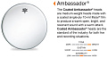 REMO BA-0114-00- AMBASSADOR 14'' COATED однослойный матовый пластик