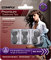 COMPLY Ts-500 BLK-LG 3pr серия Comfort, 3 пары амбюшур для наушников, размер L большой, цвет черный, материал - полиуретановая пена и термопластичный эластомер