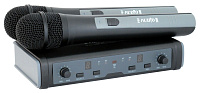 PROAUDIO DWS-807HT-B Радиосистема с двумя вокальными микрофонами, UHF, 16 каналов, IR настройка канала, пластиковый кейс, 838-865 МГц