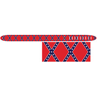 Perri's P25V-526  Кожаный ремень, серия High Res Image, Destressed Rebel Flag