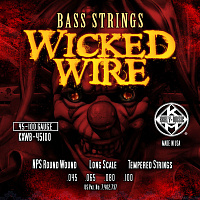 KERLY KXWB-45100 Wicked Wire Nickel Plated Steel Tempered струны для бас-гитары