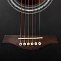 ROCKDALE Aurora D6 C BK Satin акустическая гитара, дредноут с вырезом, цвет черный, сатиновое покрытие