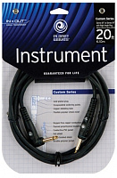 PLANET WAVES PW-GRA-20 кабель распаянный инструментальный, джек-угл. джек 6,10 метра