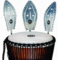 MEINL ADJ4-M+Bag  джембе средний (10"x20") африканский в компл. с чехлом, материал - Mahogany Wood, мембрана натуральная, веревки - HTP-нейлон, цвет черный