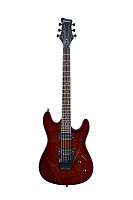 Framus DIABLO PROGRESSIVE X BU BKSBT BK  электрогитара с чехлом, HH, Floyd Rose, цвет красный бёрст