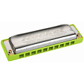 HOHNER Rocket Amp 2015/20 E (M2015056X)  губная гармоника, корпус пластик ABS ярко-салатового цвета, крышки из нержавеющей стали