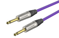 ROXTONE TGJJ100-TPL/10 Кабель инструментальный, цвет фиолетовый, 7 мм, 2x6.3 mono Jack, длина 10 метров