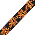 PLANET WAVES 50LT01 гитарный ремень, серия Lethal Threat™, рисунок Flaming Skulls