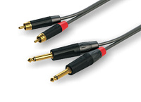 ROXTONE GPTC200/2 Аудиокабель 2xRCA - 2x6.3 mono Jack, длина 2 метра
